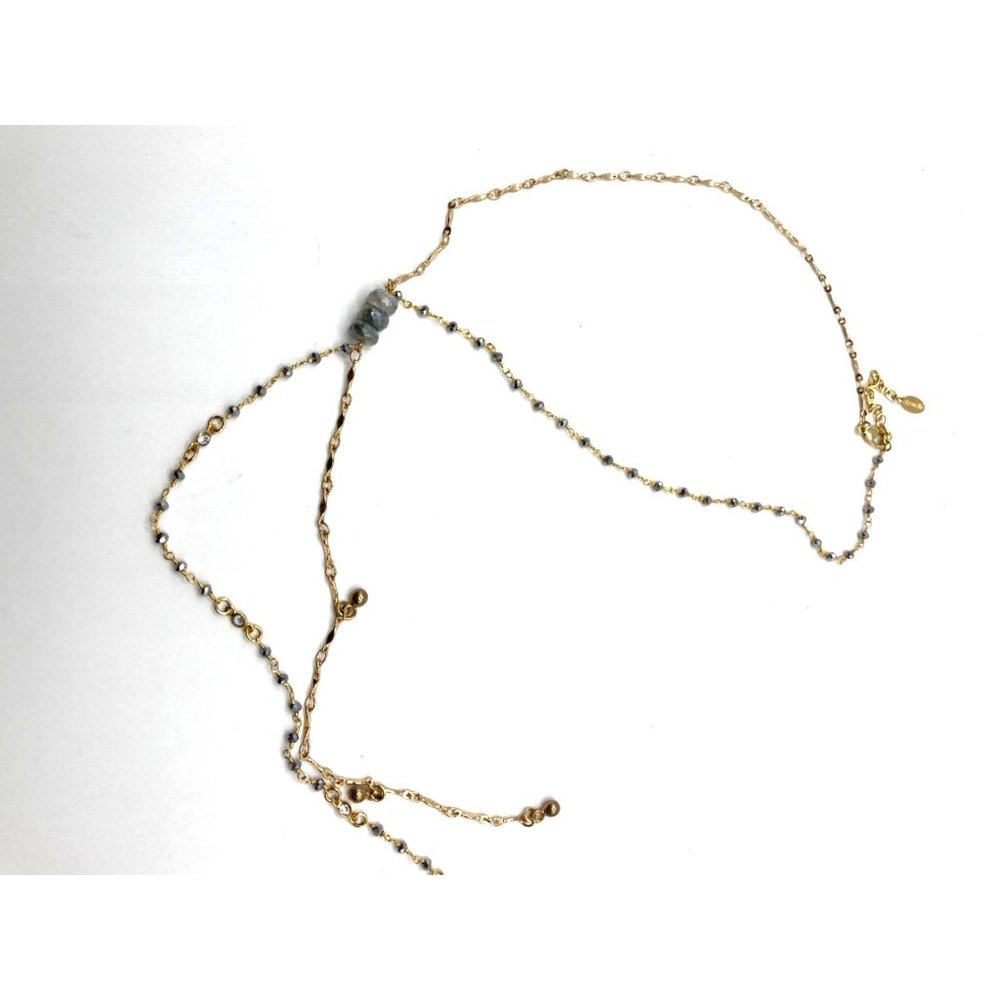 Gemelli‎ NWOT Y Chain Bead Necklace 15"